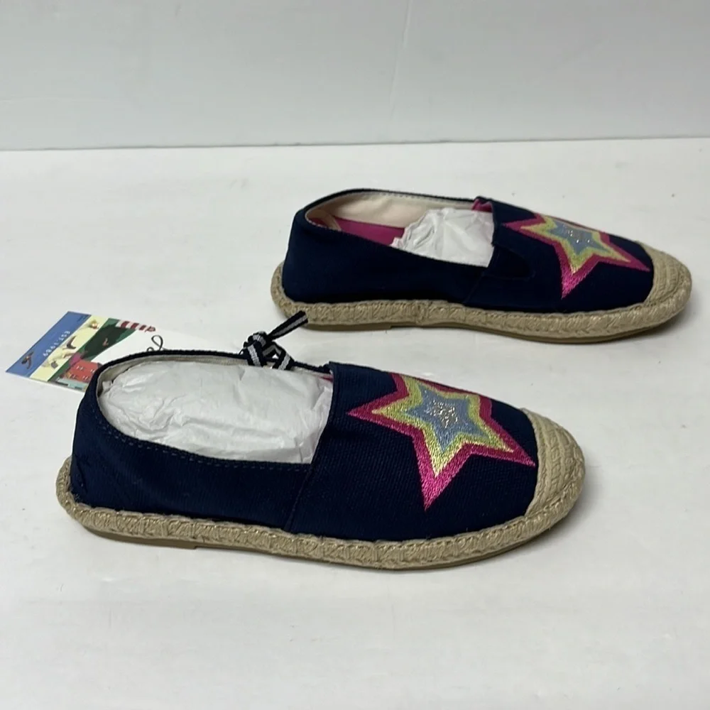 JOULES girls, espadrille, boat shoe multi star little kid size 11